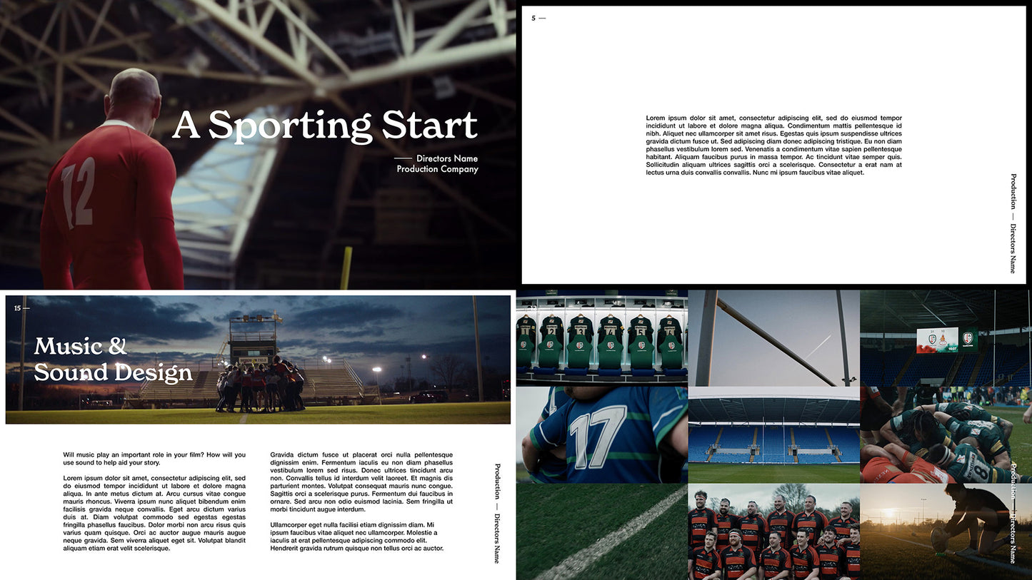 'A Sporting Start' Treatment Template